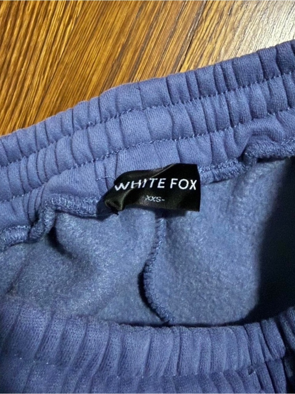 White Fox Boutique Blue Hoodie & Shorts Set - Picture 6 of 7